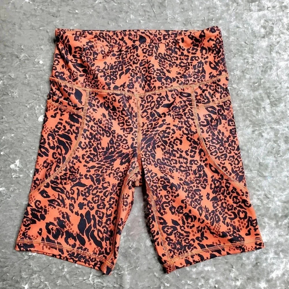 Bebeโ Leopard Print Biker Shorts